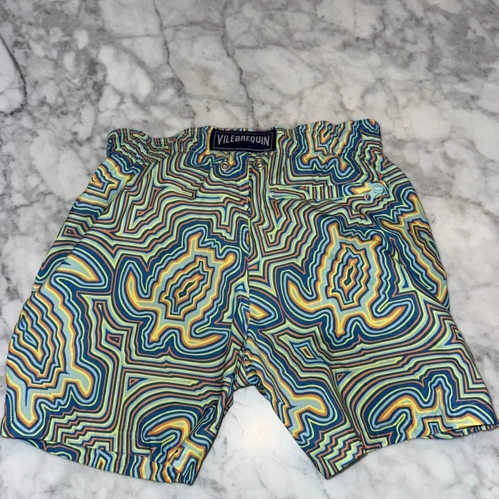 VILEBREQUIN Boys Swim Trunks with Matching shirt set